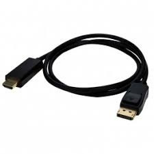 9990213 Cordon displayPort 1.4 M vers HDMI 2.0 M-AWG32-Noir-1m
