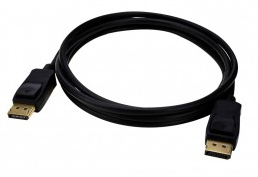 MAXIMIZE Cordon DisplayPort 1.4 M/M noir – AWG30 - 2m