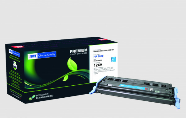 Toner alternatif HP Color LaserJet 1600/2600 (124A) Cyan